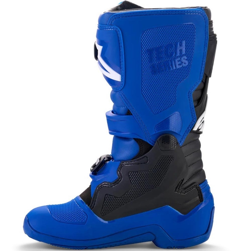 Μπότες motocross Alpinestars TECH 7 S YAMAHA για παιδιά, μπλε-λευκό-μαύρη συλλογή