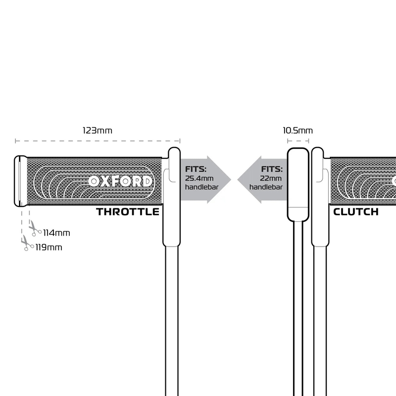 Θερμαινόμενες λαβές Oxford HotGrips Advanced Integrated Sport, μαύρες