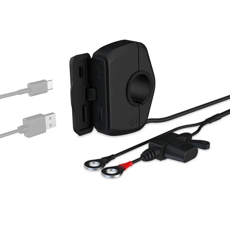 Λεπτή υποδοχή Oxford USB-C και USB-A, μαύρη