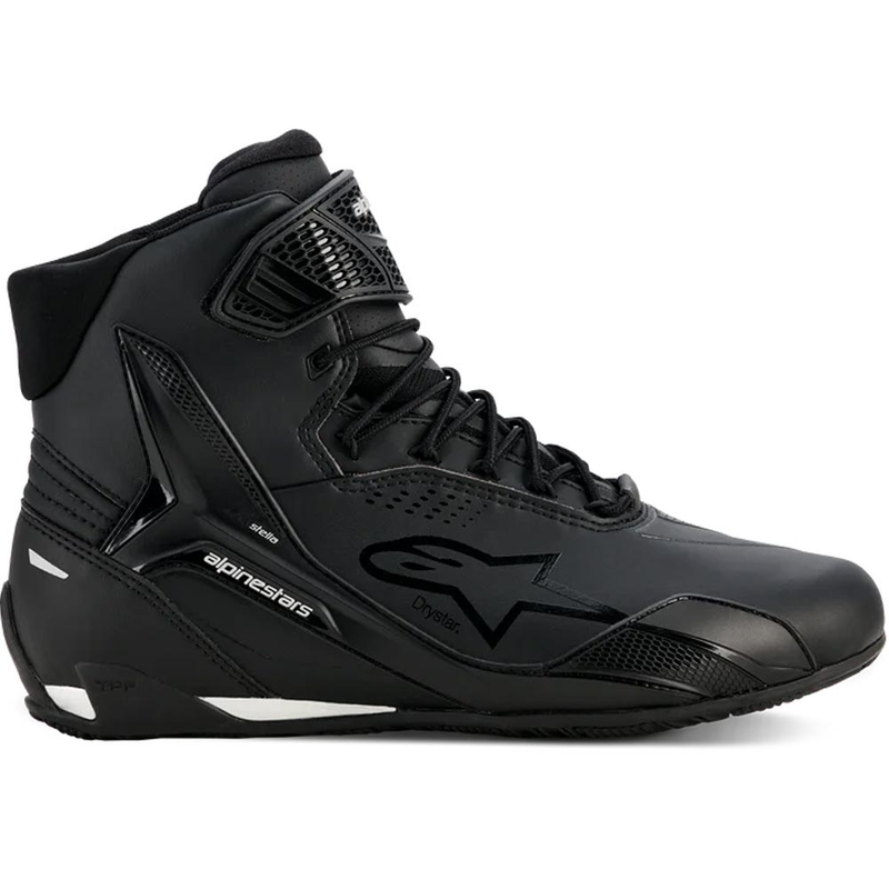 Γυναικείες μπότες μοτοσικλέτας Alpinestars Stella Faster-4 Drystar μαύρο-ασημί