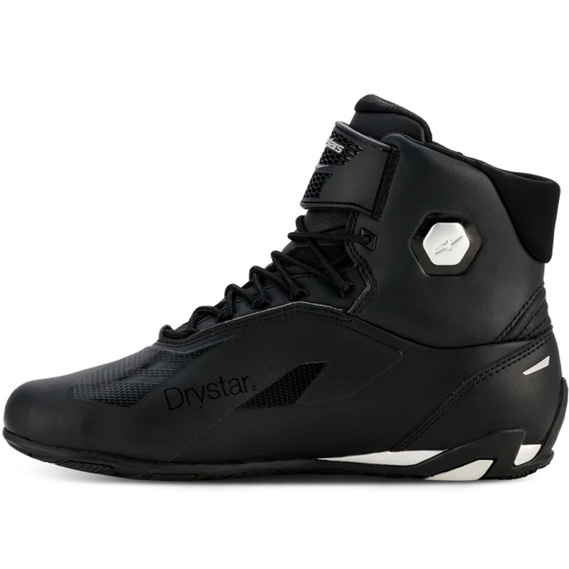 Γυναικείες μπότες μοτοσικλέτας Alpinestars Stella Faster-4 Drystar μαύρο-ασημί