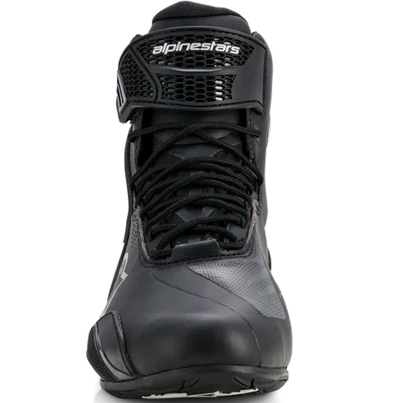 Γυναικείες μπότες μοτοσικλέτας Alpinestars Stella Faster-4 Drystar μαύρο-ασημί