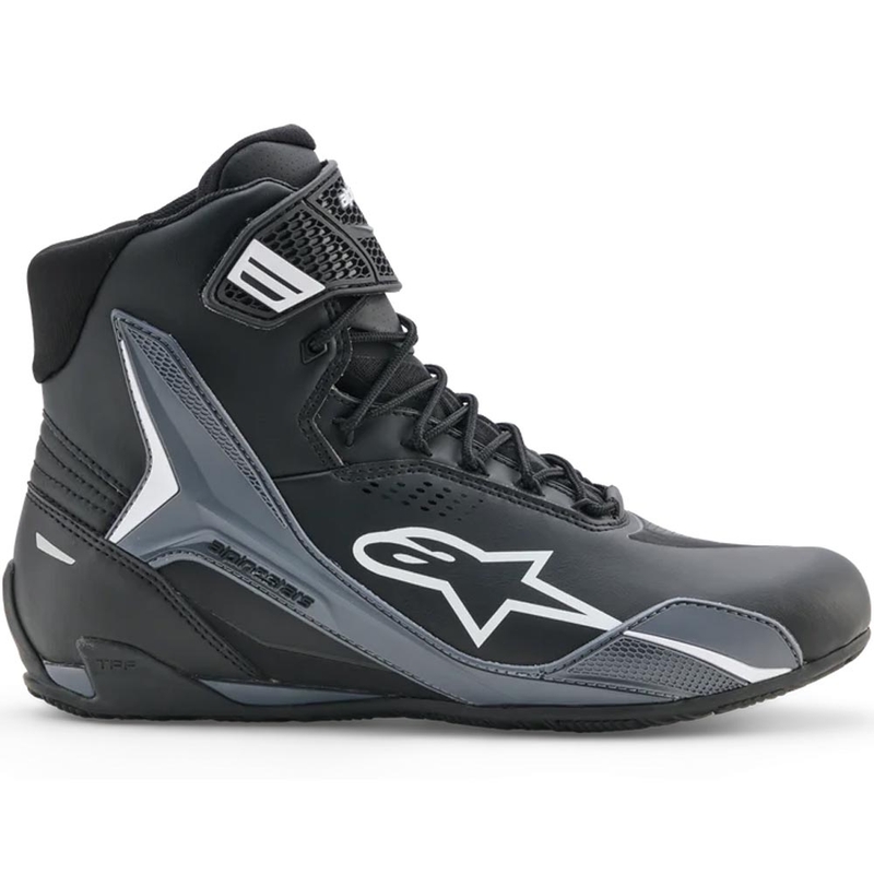 Μπότες μοτοσικλέτας Alpinestars Faster-4 Drystar μαύρο-σκούρο γκρι-λευκό