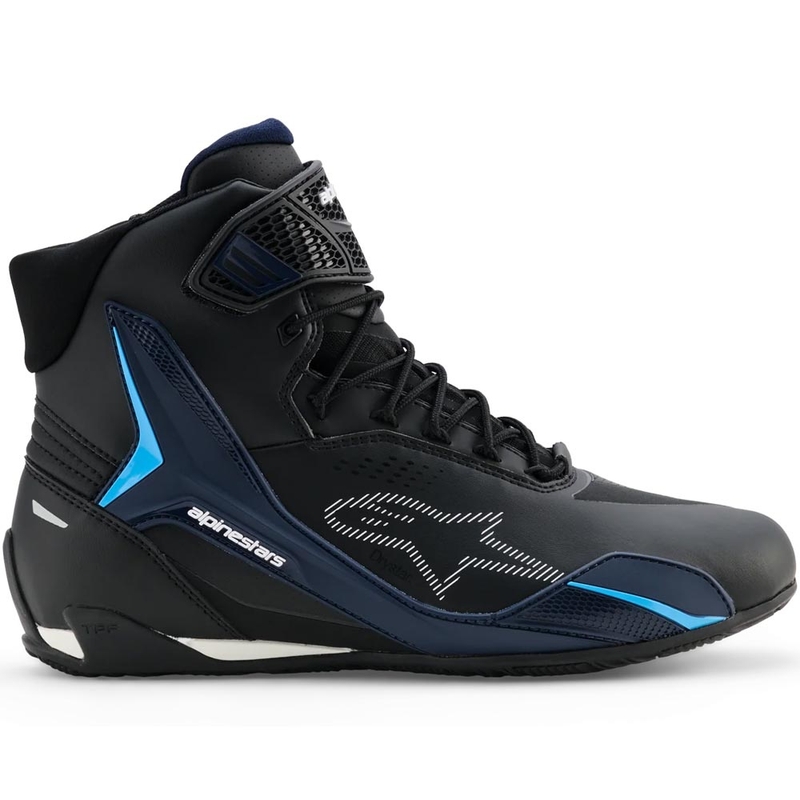 Μπότες μοτοσικλέτας Alpinestars Faster-4 Drystar μαύρο-μπλε-λευκό