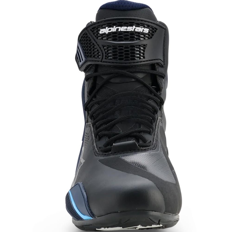 Μπότες μοτοσικλέτας Alpinestars Faster-4 Drystar μαύρο-μπλε-λευκό