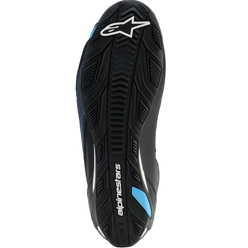 Μπότες μοτοσικλέτας Alpinestars Faster-4 Drystar μαύρο-μπλε-λευκό