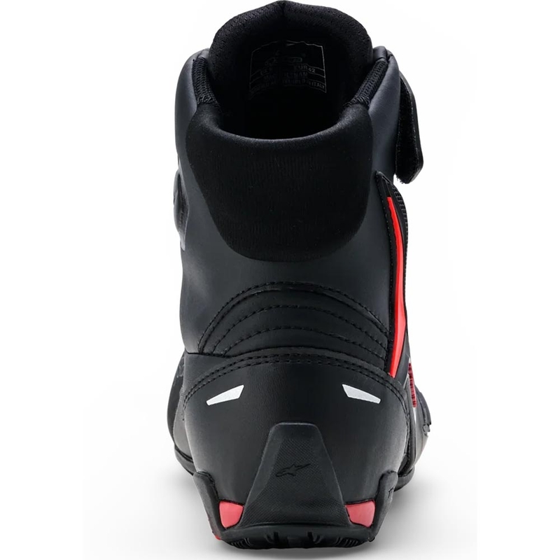 Μπότες μοτοσικλέτας Alpinestars Faster-4 Drystar μαύρο-φλουορ κόκκινο