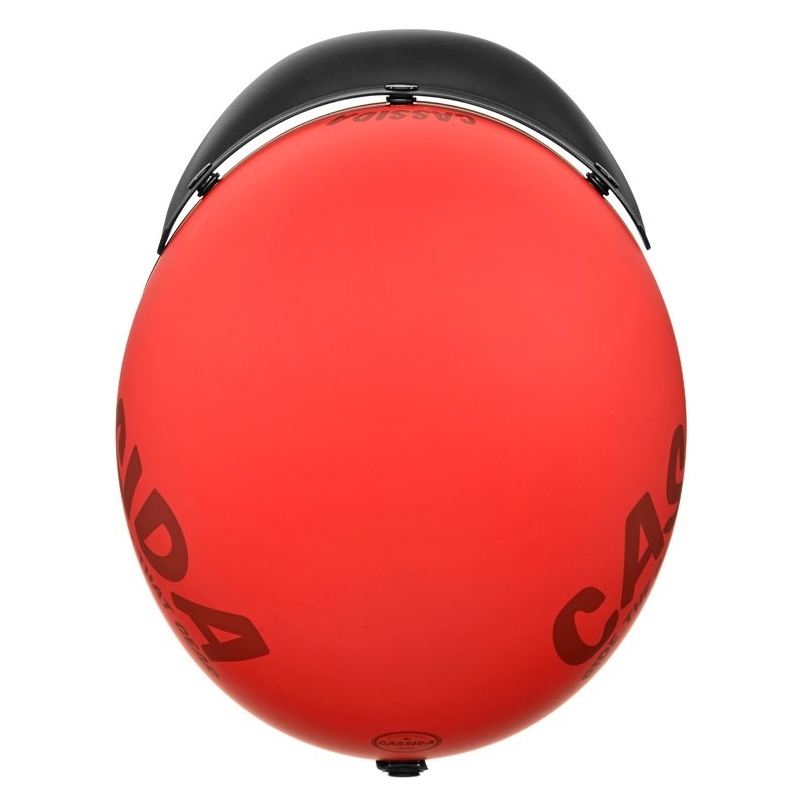 Otevřená přilba na motorku Cassida Oxygen Gear červeno-černá