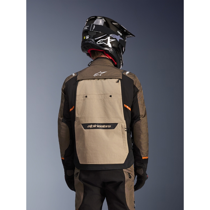 Μπουφάν μοτοσικλέτας Alpinestars Cusco Drystar καφέ-μαύρο
