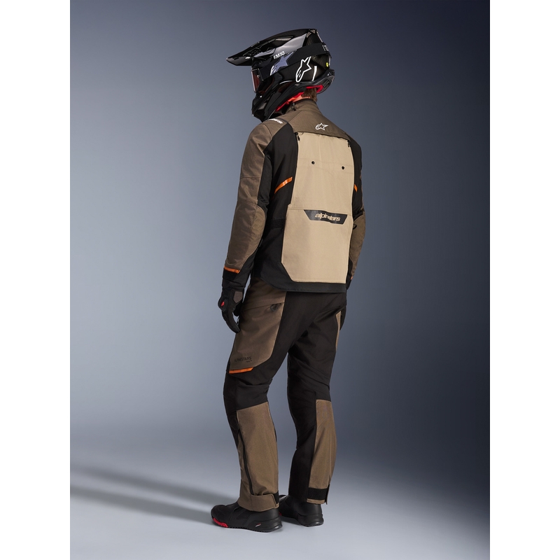 Μπουφάν μοτοσικλέτας Alpinestars Cusco Drystar καφέ-μαύρο