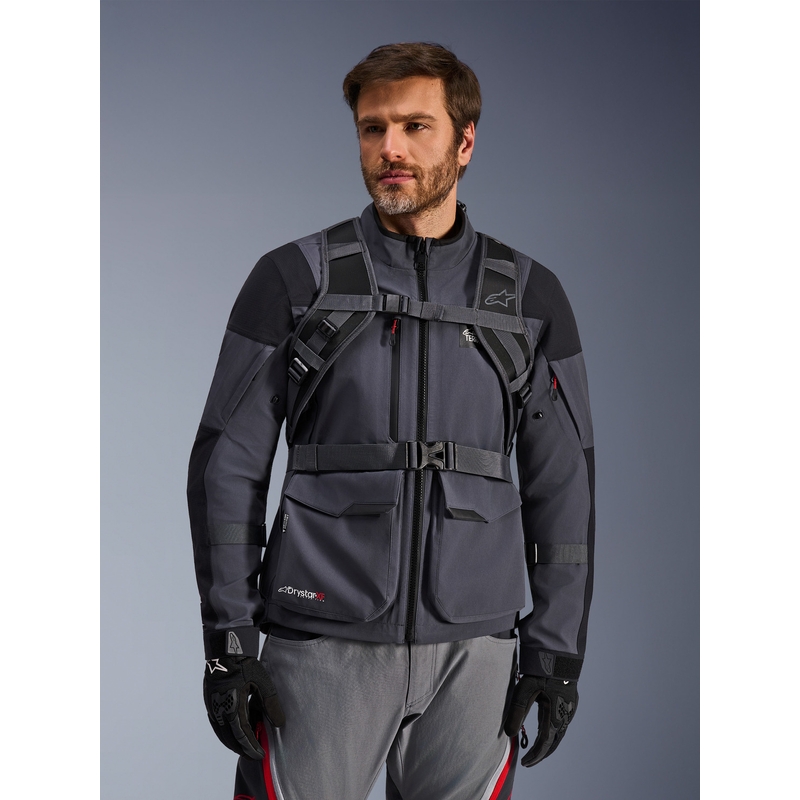 Σακίδιο πλάτης μοτοσικλέτας Alpinestars AT-15 μαύρο-γκρι 15 λίτρων