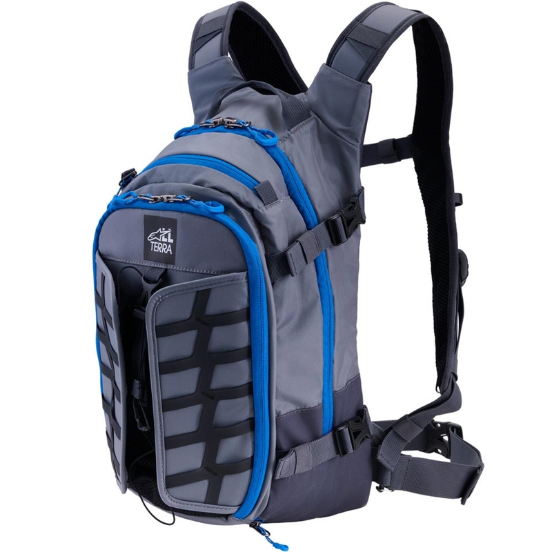 Σακίδιο πλάτης μοτοσικλέτας Alpinestars AT-15 σκούρο γκρι-γκρι-μπλε 15 λίτρα
