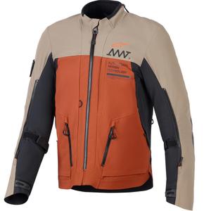 Μπουφάν μοτοσικλέτας Alpinestars AMT-8 Stretch Drystar XF καφέ-πορτοκαλί-μαύρο