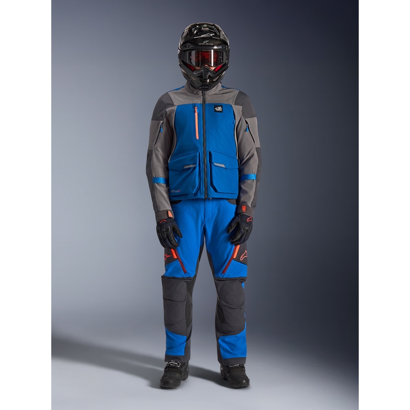 Μπουφάν μοτοσικλέτας Alpinestars Maxdura Drystar XF μπλε-σκούρο γκρι