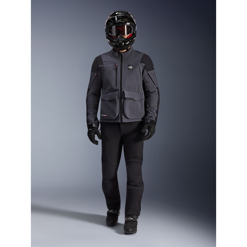 Μπουφάν μοτοσικλέτας Alpinestars Maxdura Drystar XF σκούρο γκρι-μαύρο