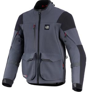 Μπουφάν μοτοσικλέτας Alpinestars Maxdura Drystar XF σκούρο γκρι-μαύρο