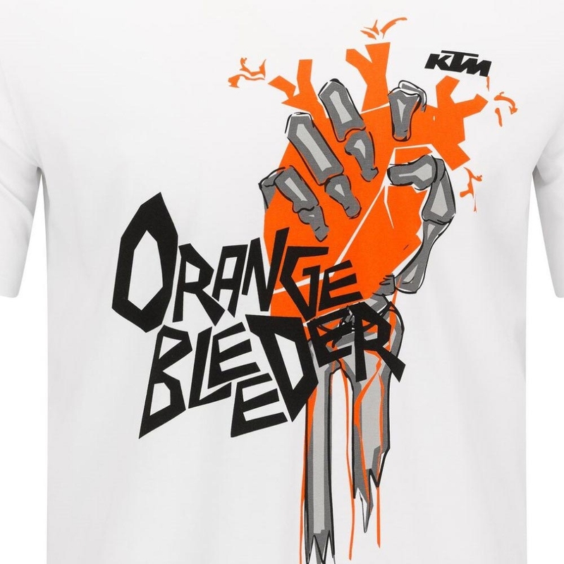Μπλούζα KTM Orange Bleeder λευκή