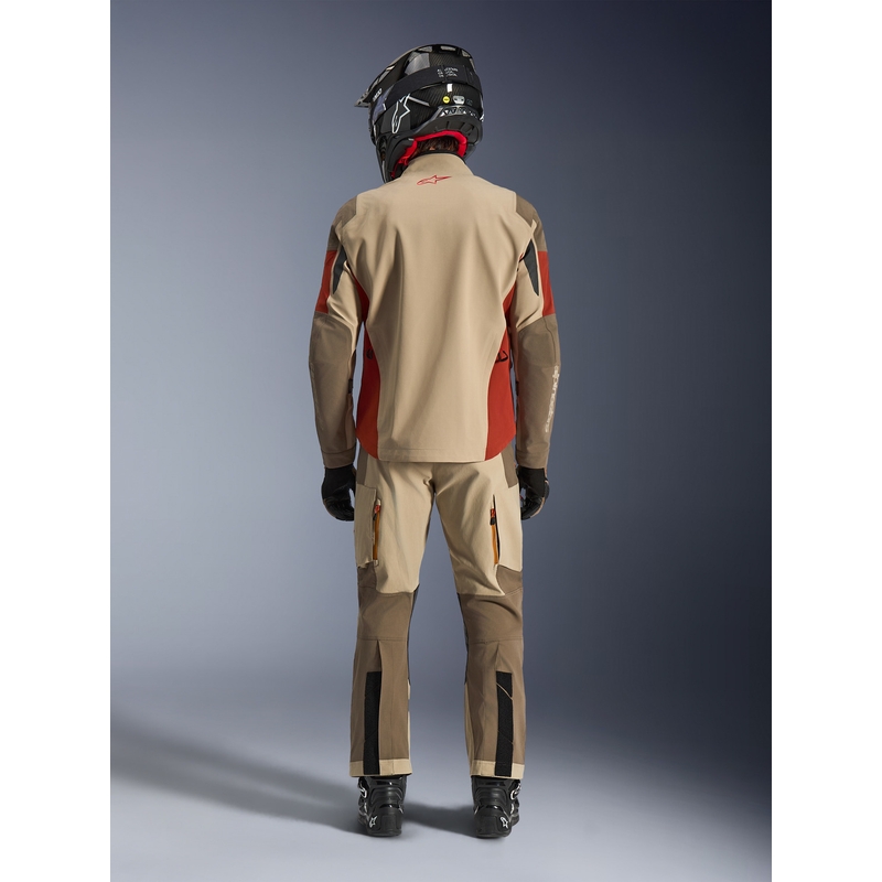 Μπουφάν μοτοσικλέτας Alpinestars Maxdura Drystar XF καφέ-πορτοκαλί