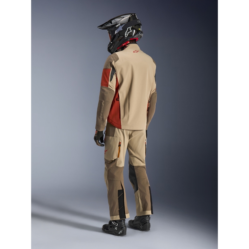 Μπουφάν μοτοσικλέτας Alpinestars Maxdura Drystar XF καφέ-πορτοκαλί