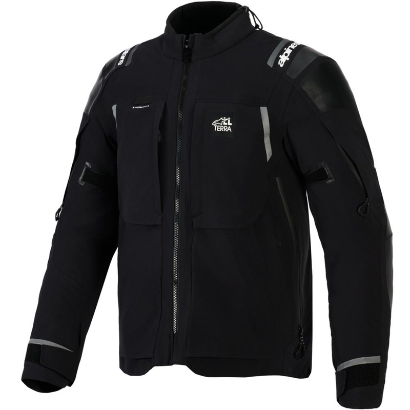 Μπουφάν μοτοσικλέτας Alpinestars Andes PRO Drystar XF μαύρο-σκούρο γκρι