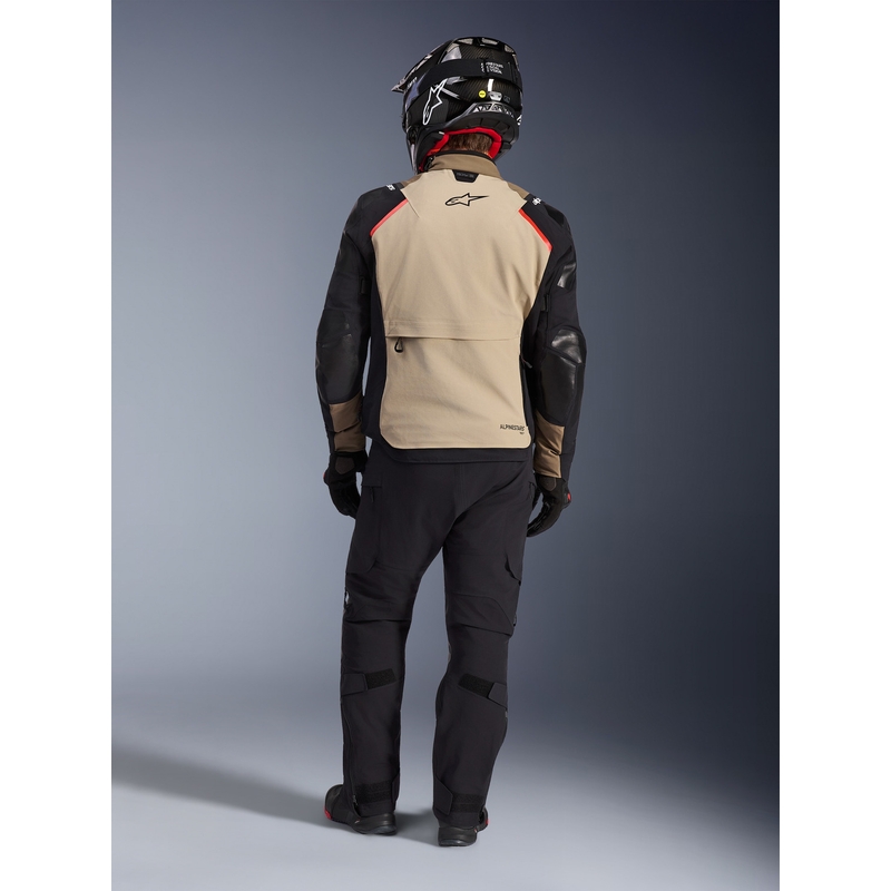 Μπουφάν μοτοσικλέτας Alpinestars Andes PRO Drystar XF καφέ-μαύρο-πορτοκαλί