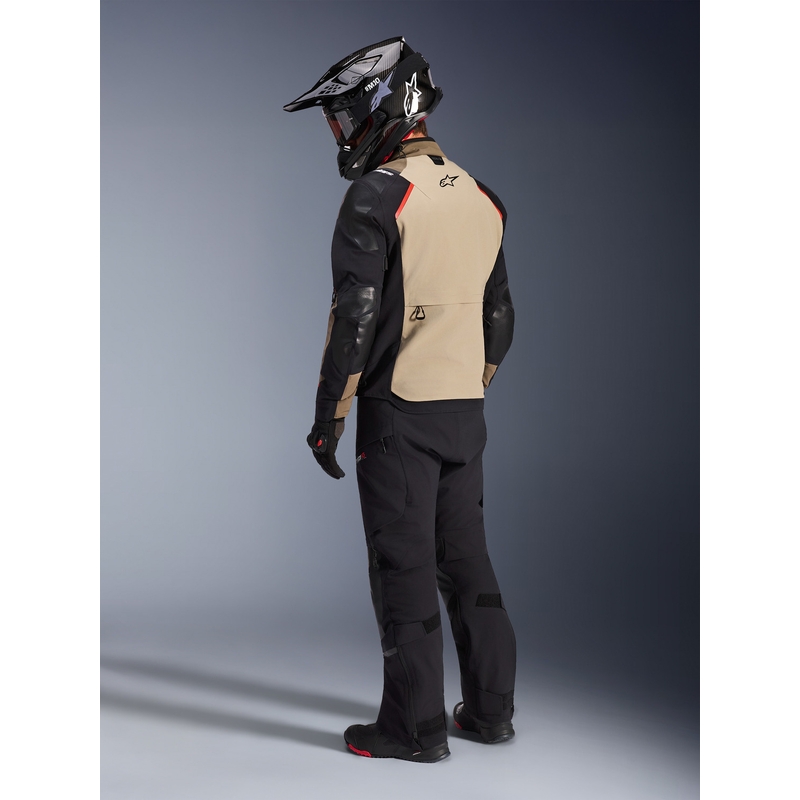 Μπουφάν μοτοσικλέτας Alpinestars Andes PRO Drystar XF καφέ-μαύρο-πορτοκαλί