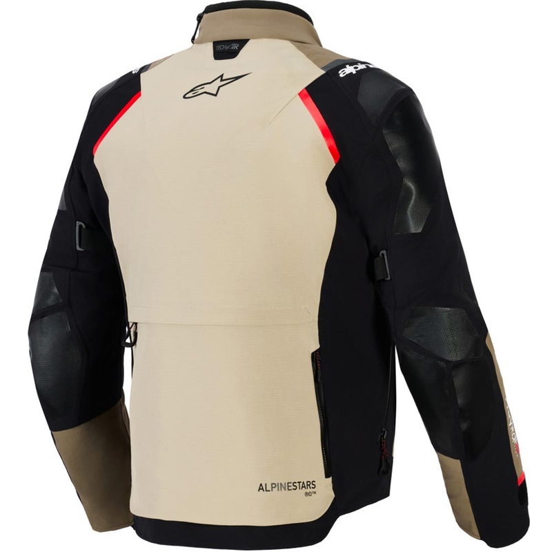 Μπουφάν μοτοσικλέτας Alpinestars Andes PRO Drystar XF καφέ-μαύρο-πορτοκαλί