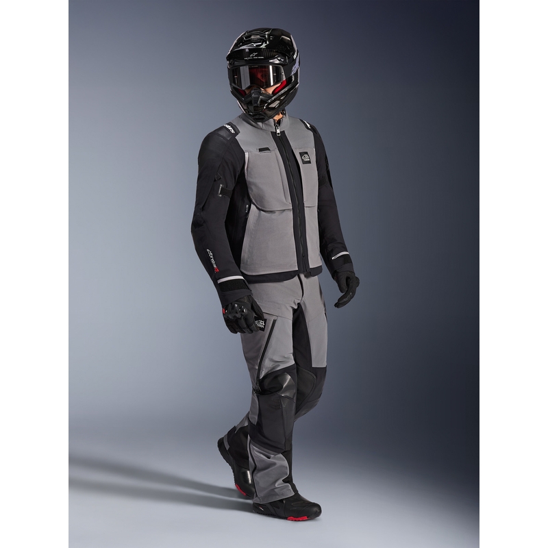 Μπουφάν μοτοσικλέτας Alpinestars Andes PRO Drystar XF Σκούρο γκρι-μαύρο