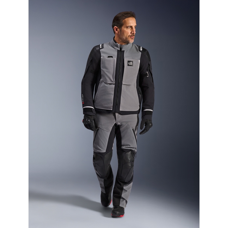 Μπουφάν μοτοσικλέτας Alpinestars Andes PRO Drystar XF Σκούρο γκρι-μαύρο