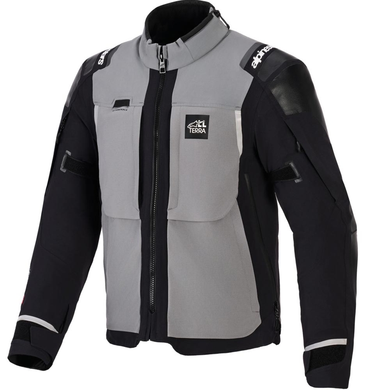 Μπουφάν μοτοσικλέτας Alpinestars Andes PRO Drystar XF Σκούρο γκρι-μαύρο