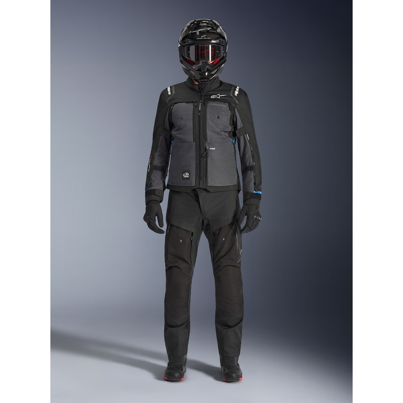 Μπουφάν μοτοσικλέτας Alpinestars Cusco Drystar μαύρο-σκούρο γκρι