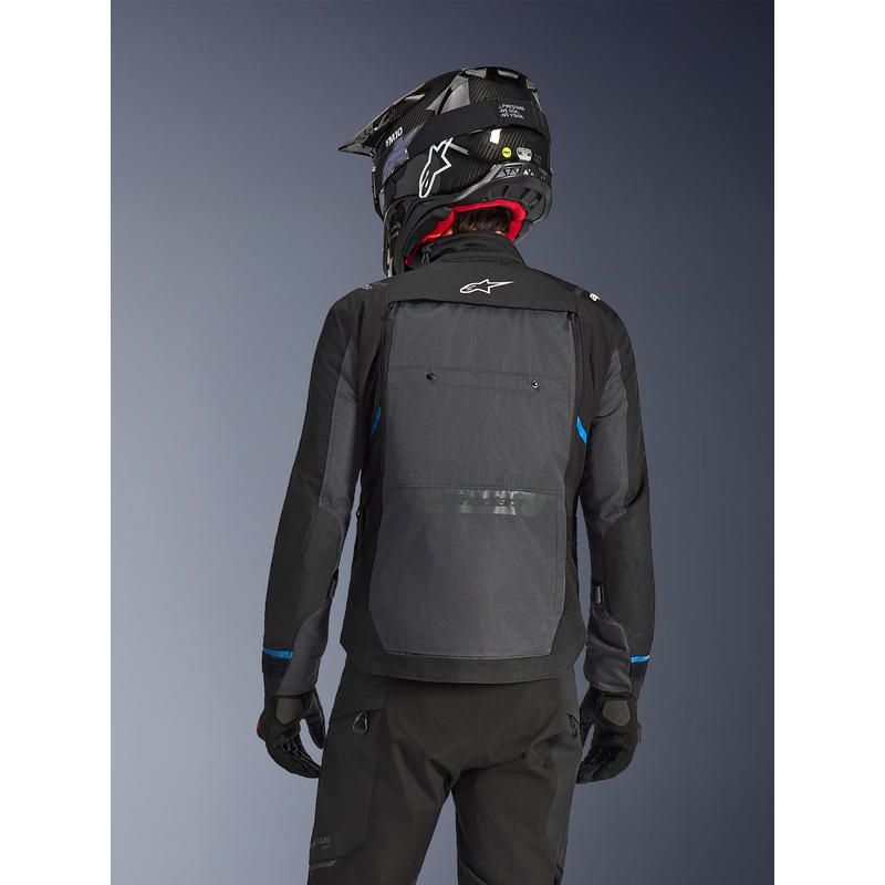 Μπουφάν μοτοσικλέτας Alpinestars Cusco Drystar μαύρο-σκούρο γκρι