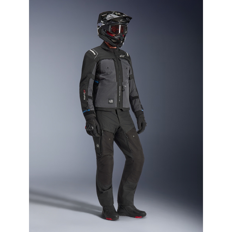 Μπουφάν μοτοσικλέτας Alpinestars Cusco Drystar μαύρο-σκούρο γκρι
