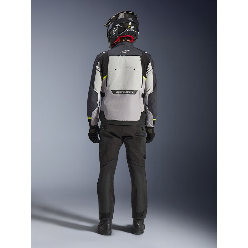 Μπουφάν μοτοσικλέτας Alpinestars Cusco Drystar ανοιχτό γκρι-ανοιχτό μπλε-σκούρο μπλε