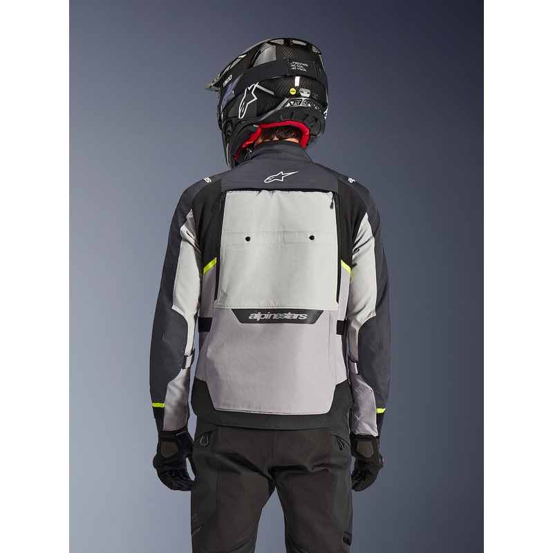 Μπουφάν μοτοσικλέτας Alpinestars Cusco Drystar ανοιχτό γκρι-ανοιχτό μπλε-σκούρο μπλε