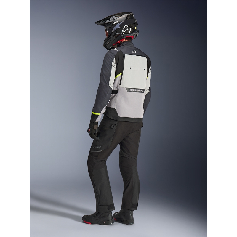Μπουφάν μοτοσικλέτας Alpinestars Cusco Drystar ανοιχτό γκρι-ανοιχτό μπλε-σκούρο μπλε