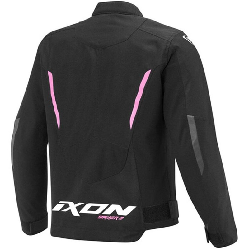 Παιδικό μπουφάν μοτοσικλέτας IXON Striker 2 μαύρο-φλουορόζ ροζ