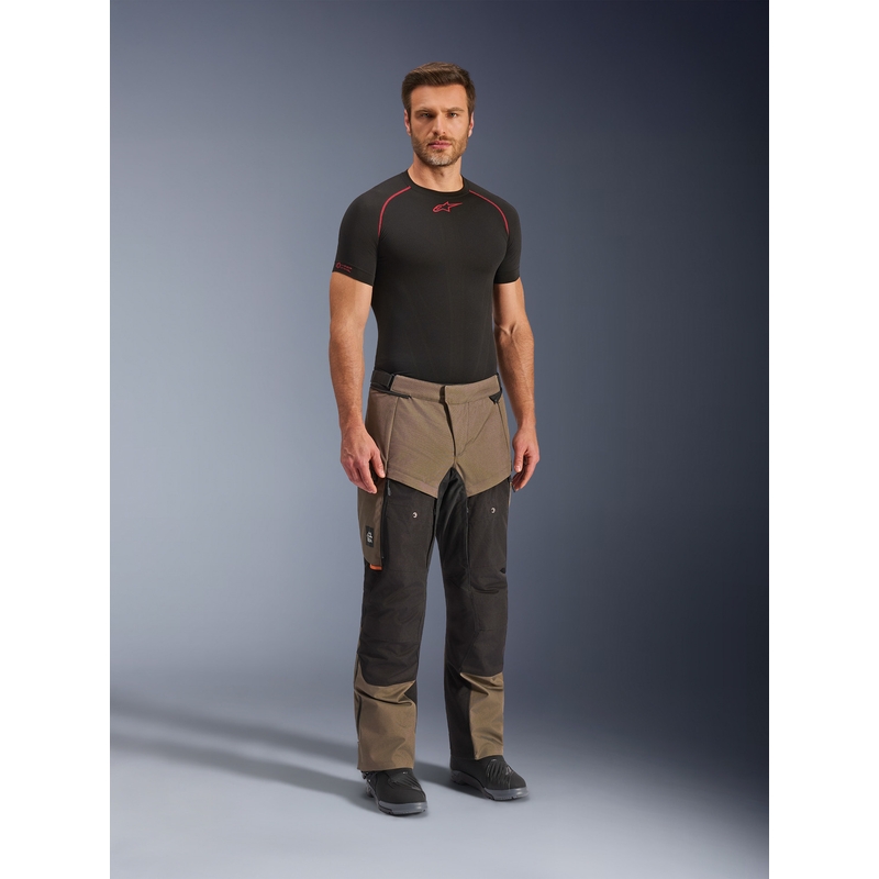 Παντελόνι μοτοσικλέτας Alpinestars Cusco Drystar καφέ-μαύρο