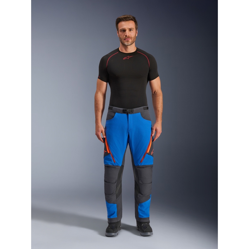 Παντελόνι μοτοσικλέτας Alpinestars Maxdura Dual μπλε-σκούρο γκρι-πορτοκαλί