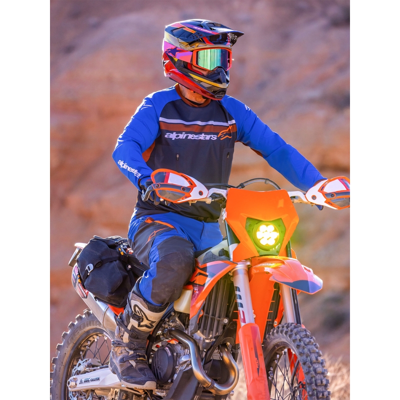 Παντελόνι μοτοσικλέτας Alpinestars Maxdura Dual μπλε-σκούρο γκρι-πορτοκαλί