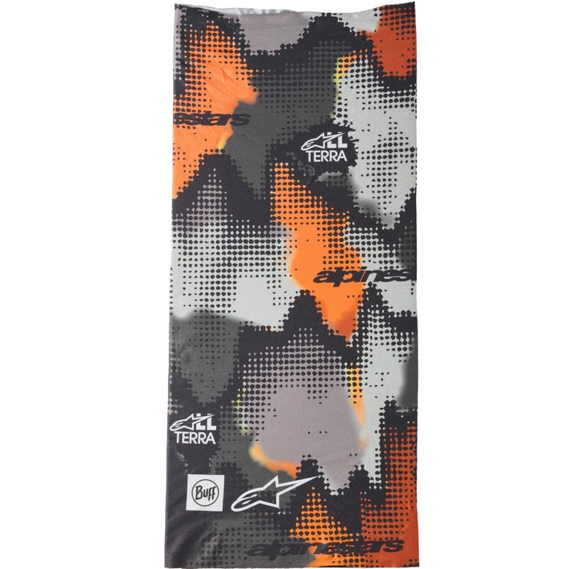 Θερμαντικό λαιμού Alpinestars Buff Nazca παραλλαγής-γκρι-φλουορ πορτοκαλί