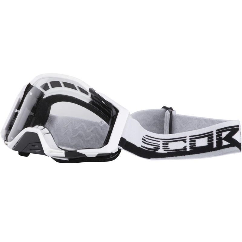 Γυαλιά motocross Scorpion MX Mask λευκά-μαύρα