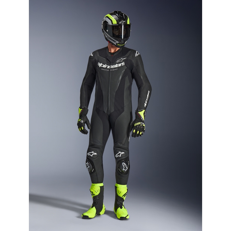 Ολόσωμη φόρμα μοτοσικλέτας Alpinestars GP FORCE V2, μαύρη-λευκή