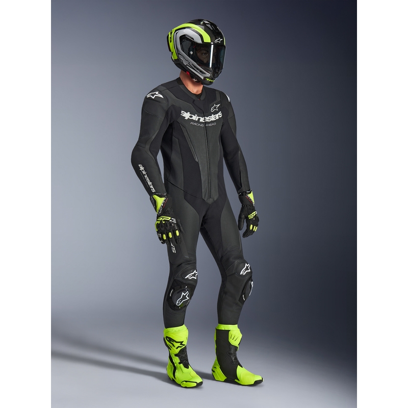 Ολόσωμη φόρμα μοτοσικλέτας Alpinestars GP FORCE V2, μαύρη-λευκή