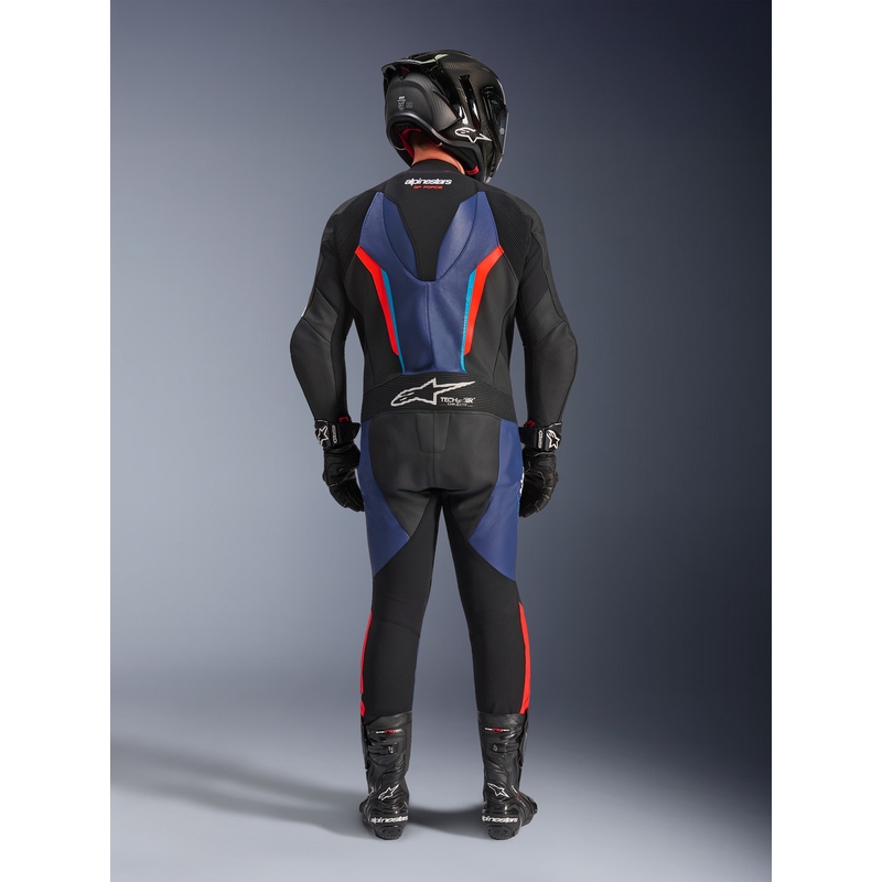 Ολόσωμη φόρμα μοτοσικλέτας Alpinestars GP FORCE V2 μαύρο-μπλε-φλουορ κόκκινο-