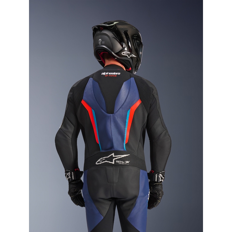Ολόσωμη φόρμα μοτοσικλέτας Alpinestars GP FORCE V2 μαύρο-μπλε-φλουορ κόκκινο-