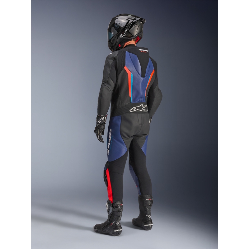 Ολόσωμη φόρμα μοτοσικλέτας Alpinestars GP FORCE V2 μαύρο-μπλε-φλουορ κόκκινο-