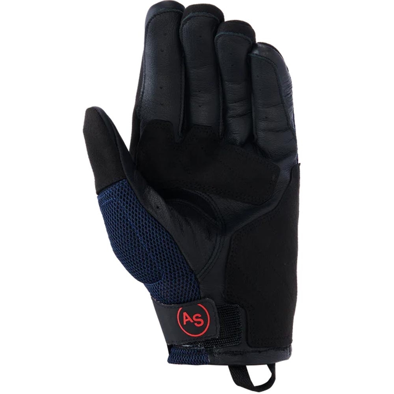 Γάντια μοτοσικλέτας Alpinestars Manti Air σκούρο μπλε-φλουορ κόκκινο-μαύρο