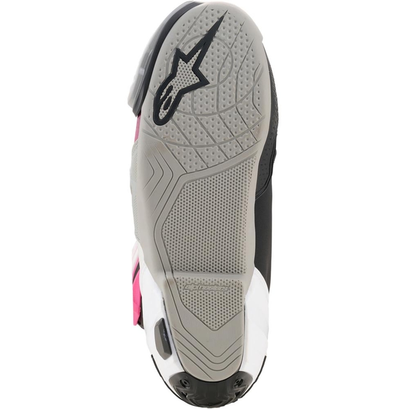 Μπότες μοτοσικλέτας Alpinestars Supertech R μαύρο-λευκό-ροζ-κίτρινο