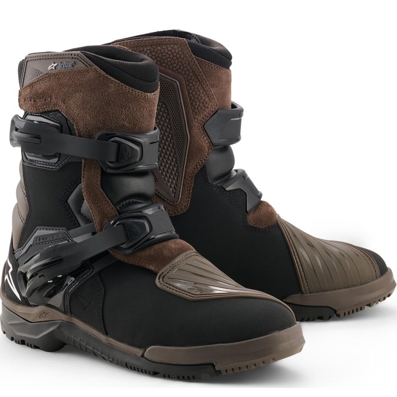 Μπότες μοτοσικλέτας Alpinestars Belize V2 Drystar καφέ-μαύρες